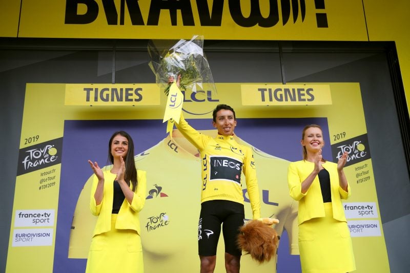 Egan Bernal takes Tour de France lead yellow jersey