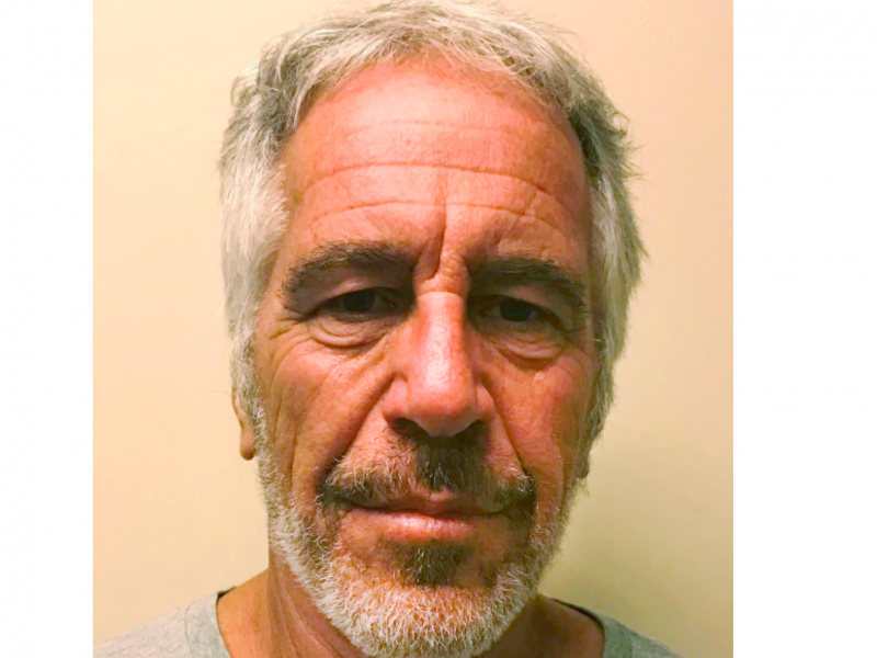 This March 28, 2017 image provided by the New York State Sex Offender Registry shows Jeffrey Epstein. The wealthy financier pleaded not guilty in federal court in New York on Monday, July 8, 2019, to sex trafficking charges following his arrest over the weekend. Epstein will have to remain behind bars until his bail hearing on July 15. (New York State Sex Offender Registry via AP)