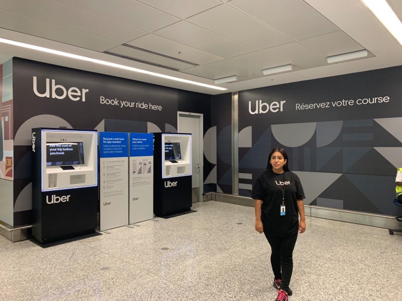 Uber kiosk toronto airport
