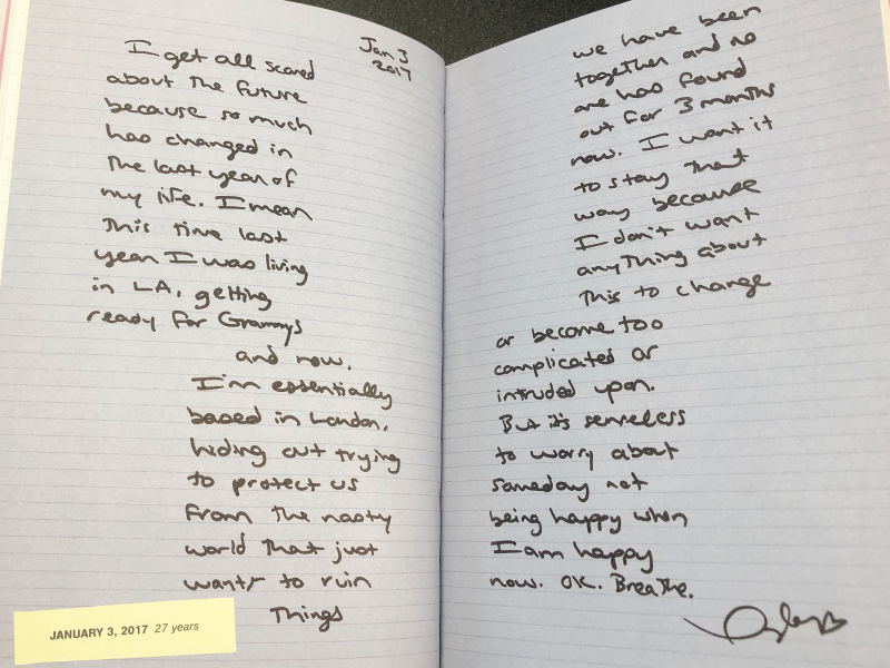 taylor swift diary entry 3