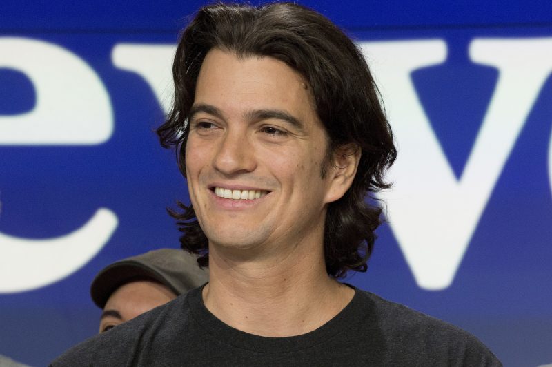 FILE - In this Jan. 16, 2018 file photo, Adam Neumann, co-founder and CEO of WeWork, attends the opening bell ceremony at Nasdaq, in New York. WeWork is delaying its IPO, saying it now expects the offering to be completed by the end of the year. The office-sharing company is hoping to restore investor confidence amid doubts about its ability to make money and decisions that’ve raised concerns about its CEO.  (AP Photo/Mark Lennihan, File)