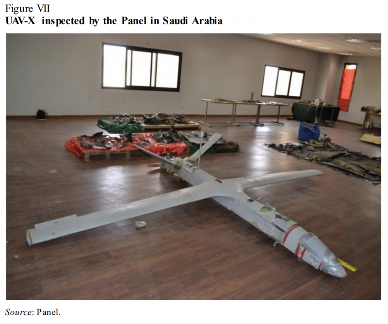 UAX-V drone UN security council panel Saudi Arabia