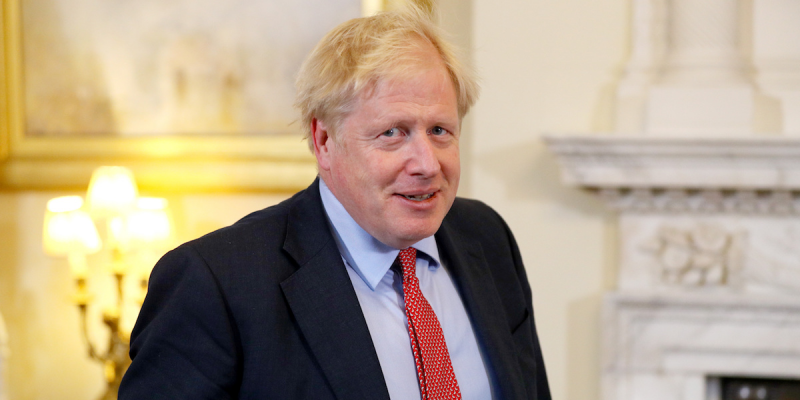 Britain's Prime Minister Boris Johnson meets with European Parliament President David Sassoli (not pictured), at Downing Street, in London, Britain October 8, 2019. Aaron Chown/Pool via REUTERS