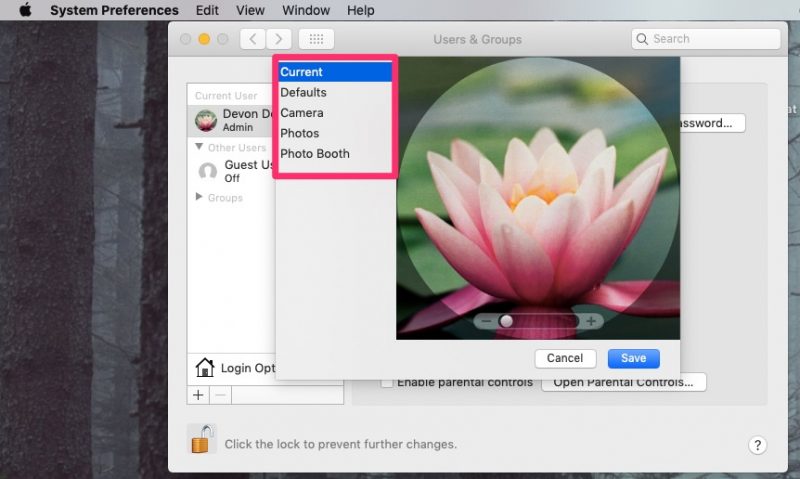 HOW TO CHANGE PROFILE PICTURE MAC