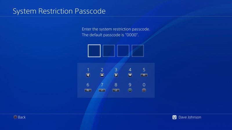 How to turn off parental controls on PS4