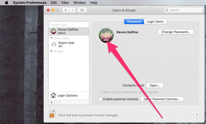 HOW TO CHANGE PROFILE PICTURE MAC