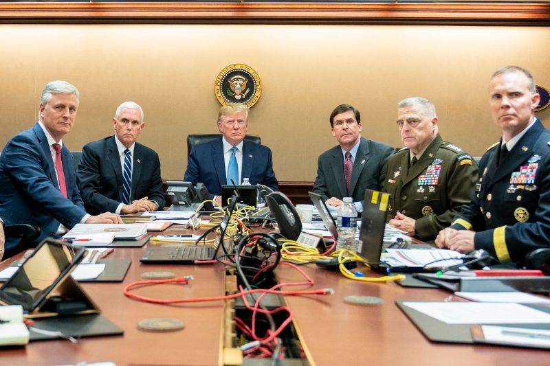 white house situation room photo killing al baghdadi trump pence generals 2