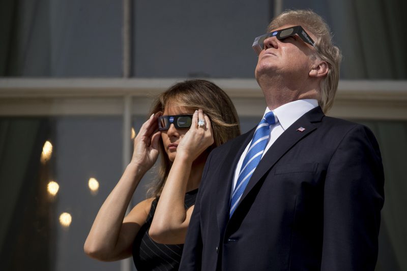 donald trump eclipse glasses