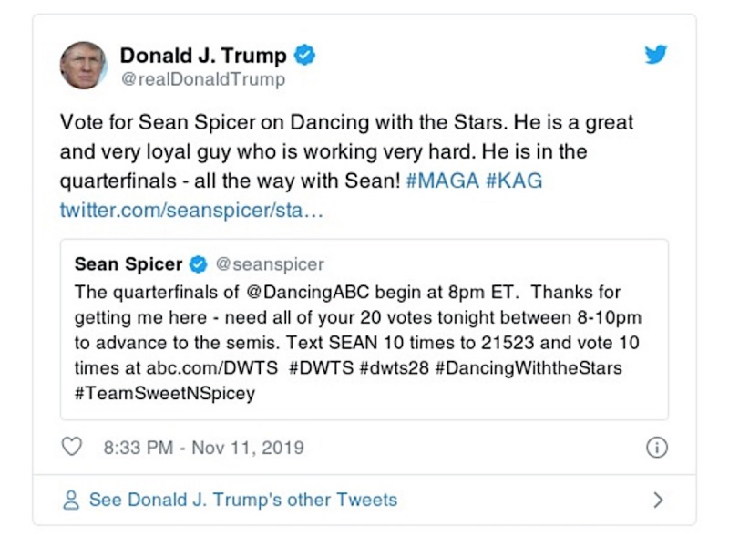 trump spicer deleted tweet