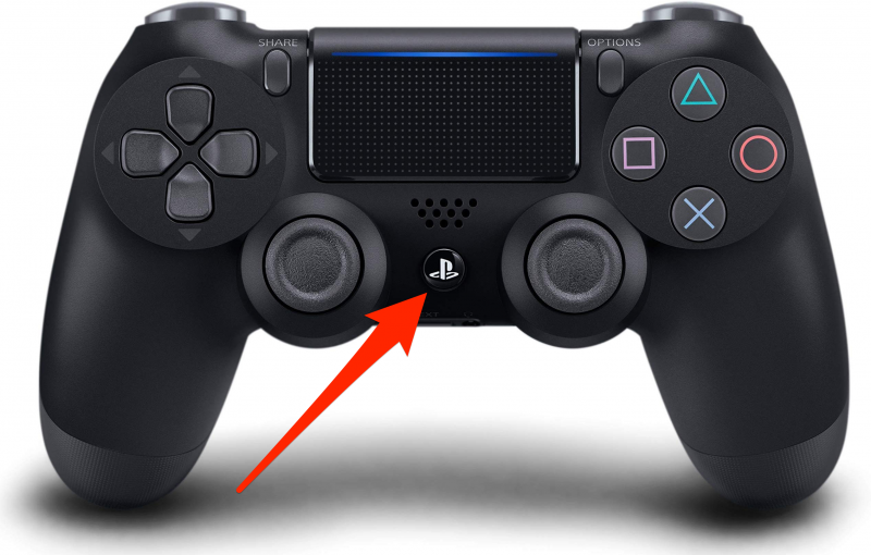 PS4 controller PS button