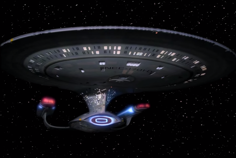 Star Trek Enterprise spaceship in space