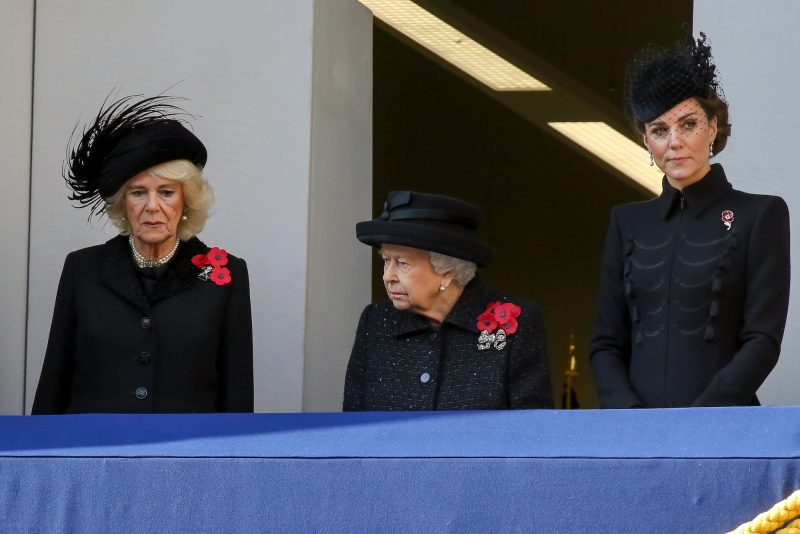 queen, kate, and camilla remembrance