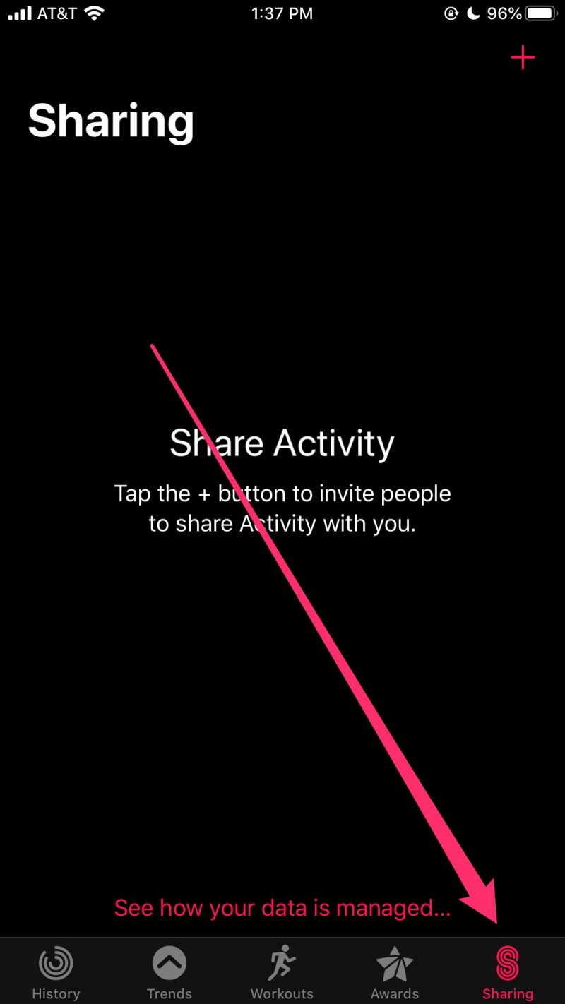 How to share activity Apple Watch