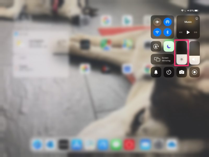 How to lower the brightness on an iPad even more than usual
