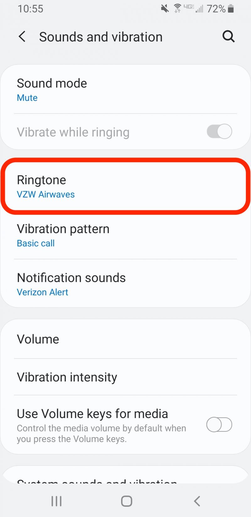 how to change ringtone on android 11