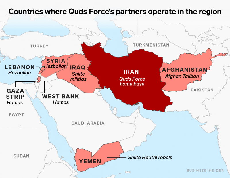quds force partners in the middle east iran iraq