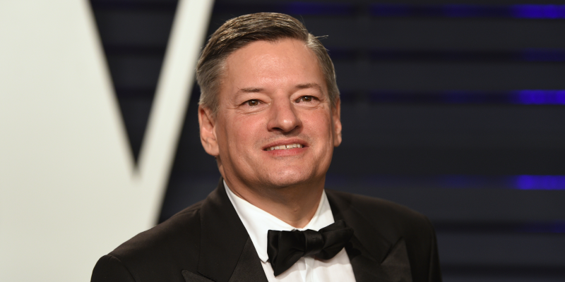 FILE - This Feb. 24, 2019 file photo shows Netflix chief Ted Sarandos at the Vanity Fair Oscar Party in Beverly Hills, Calif. Sarandos will be honored in early 2020 with an award by the Producers Guild of America. The guild announced Friday, Oct. 25, that Sarandos will receive its top honor, the Milestone Award, at its awards ceremony on Jan. 18. Since 2000, he has led Netflix’s content efforts including its first foray into original programming with “House of Cards” in 2013. (Photo by Evan Agostini/Invision/AP, File)