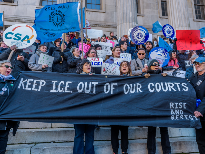 'Keep ICE Out of Our Courts'