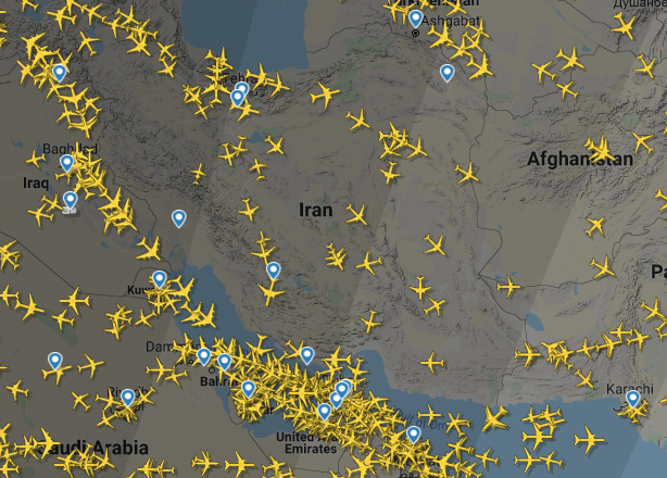 iran iraq airspace