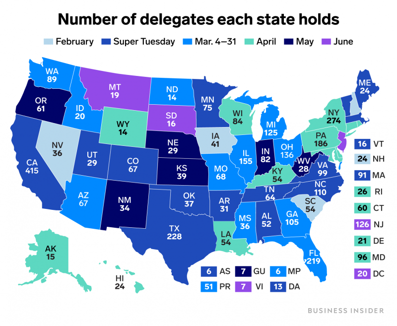 delegate map
