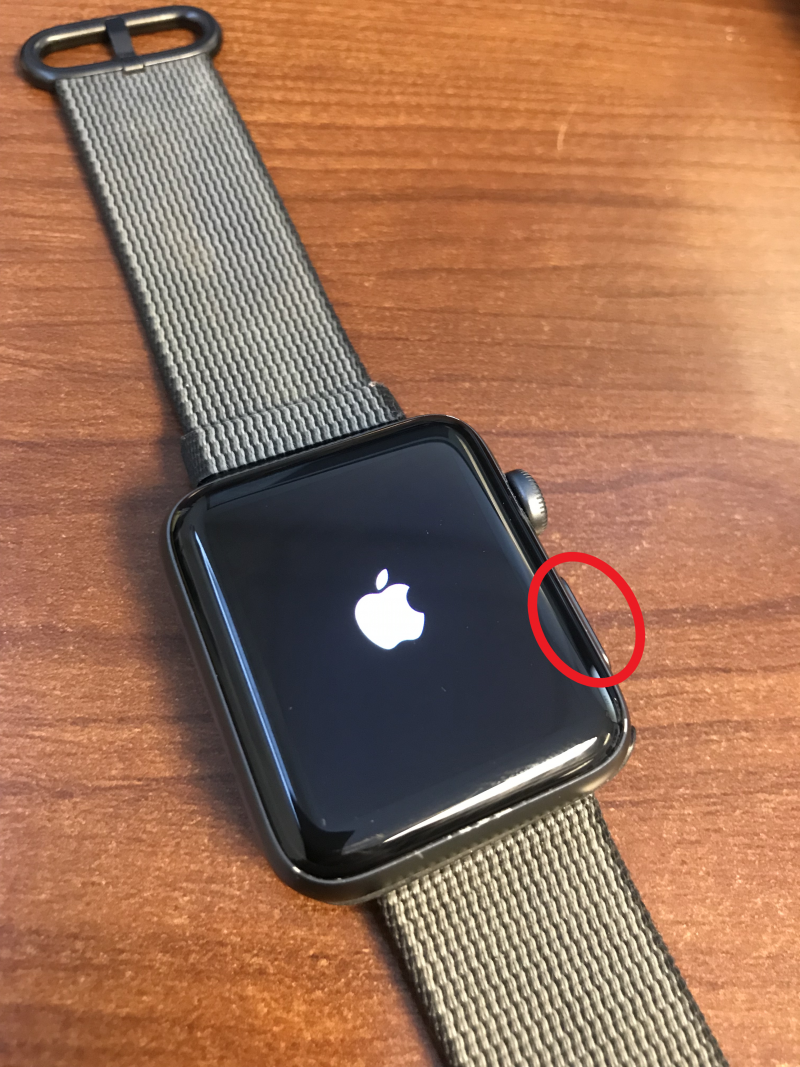 Apple Watch turning on
