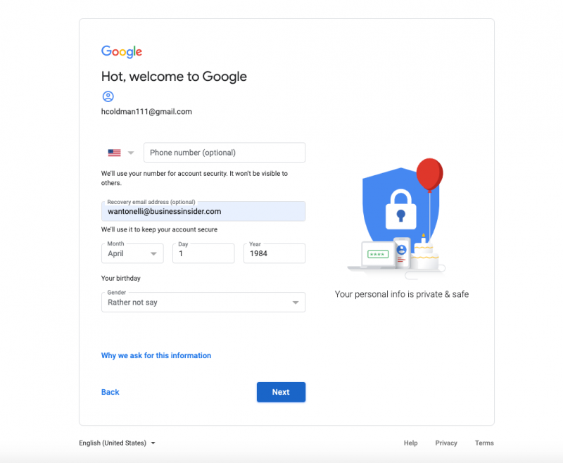 how to make a google account 2