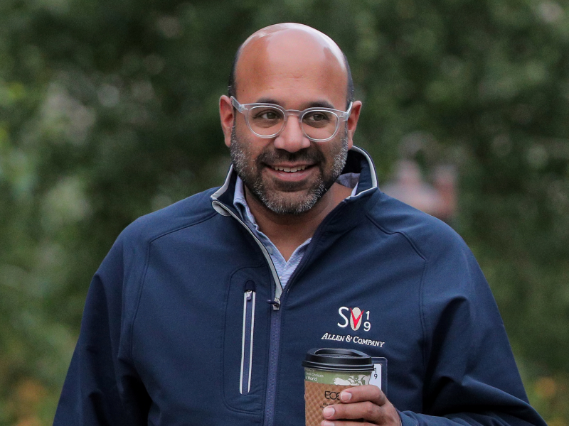 Niraj Shah, co-founder, co-chairman, and CEO of Wayfair, attends the annual Allen and Co. Sun Valley media conference in Sun Valley, Idaho