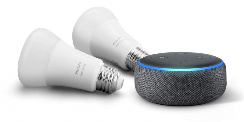 Echo Dot with Bulbs