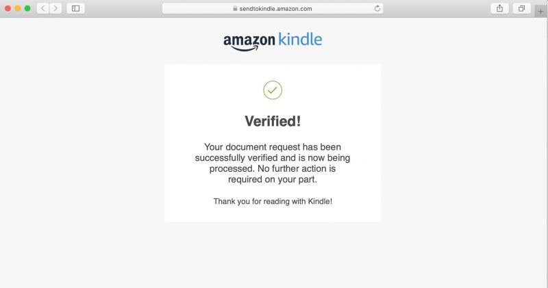 How to send PDF to Kindle