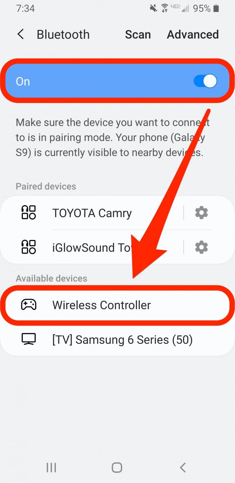 How to connect PS4 controller to Android   4