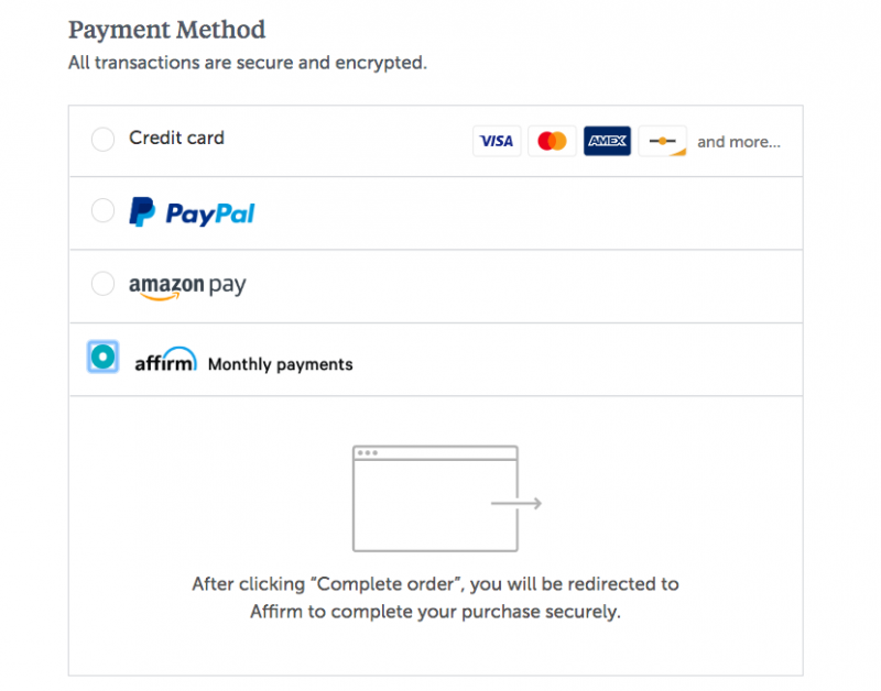 affirm payment