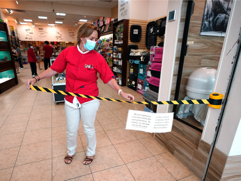 pet fair store woodlands mall reopen coronavirus