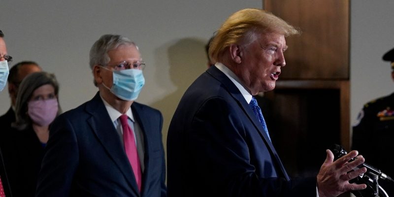 Trump McConnell face mask