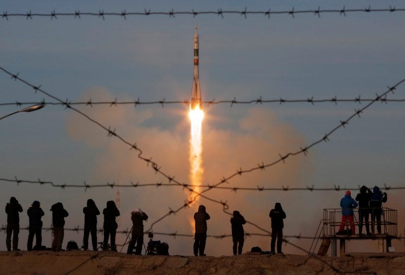 soyuz ms 11 rocket launch kazakhstan expedition 58 AP_18337431728260