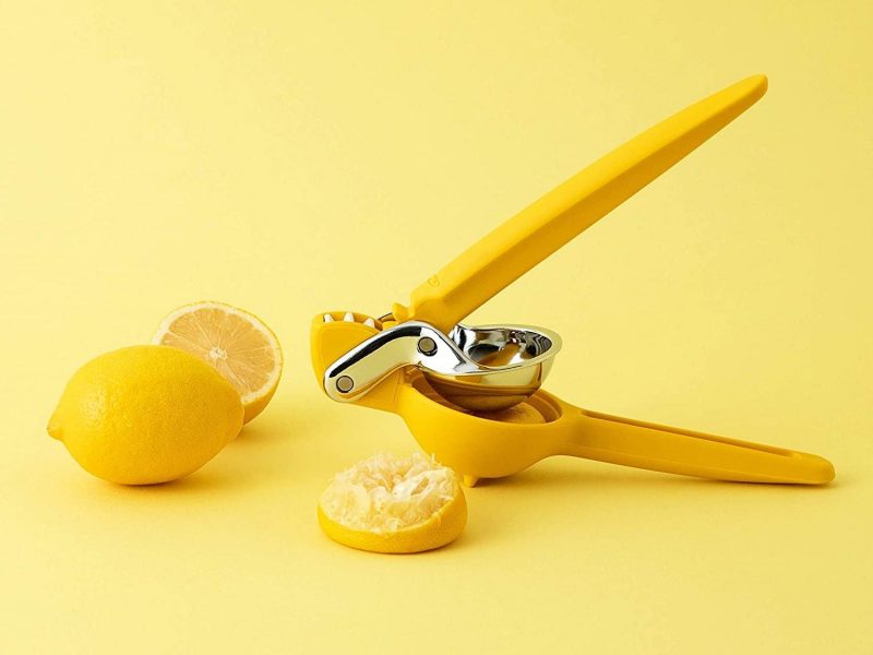 Lemon Lime Orange Squeezer Set of 2 Fresh Citrus Juicer Press 2, Lemon by KAIBR KEVMAR Brands