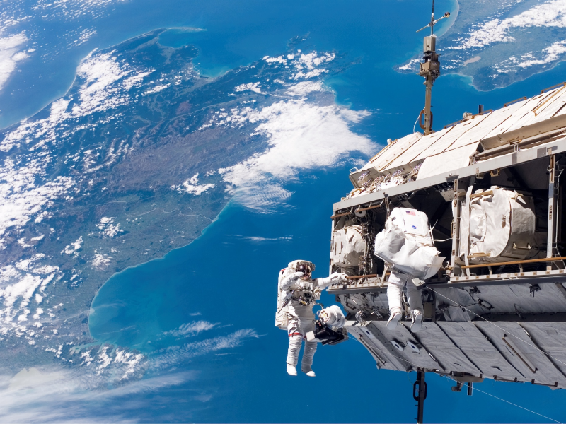 astronauts spacewalk international space station iss