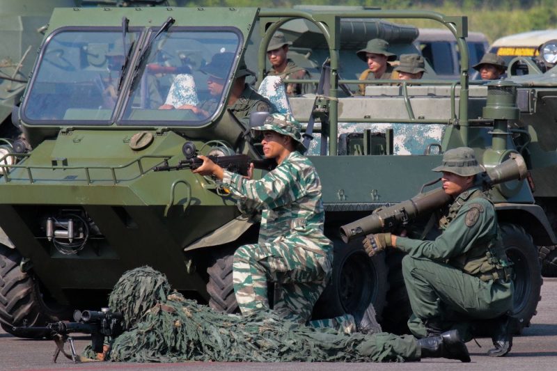 Venezuela army national guard military exercise troops soldiers