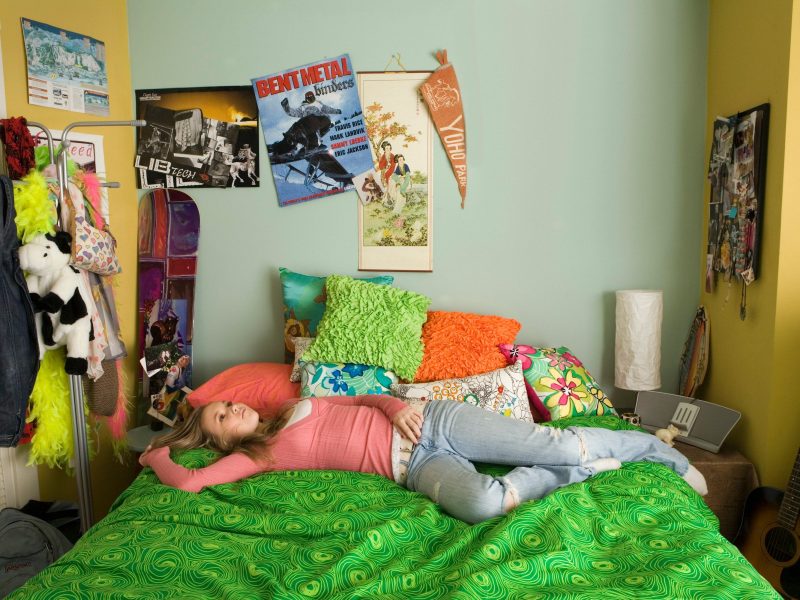 teenager bedroom with posters