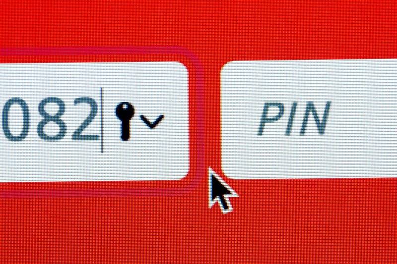 Password Pin security