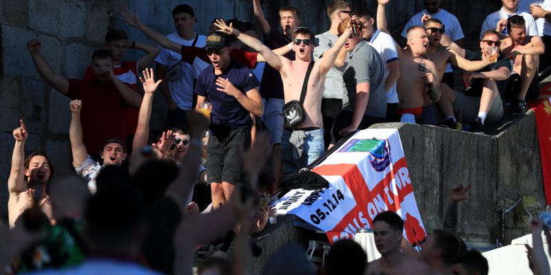 England fans in Porto. (Photo by Mike Egerton/PA Images via Getty Images)