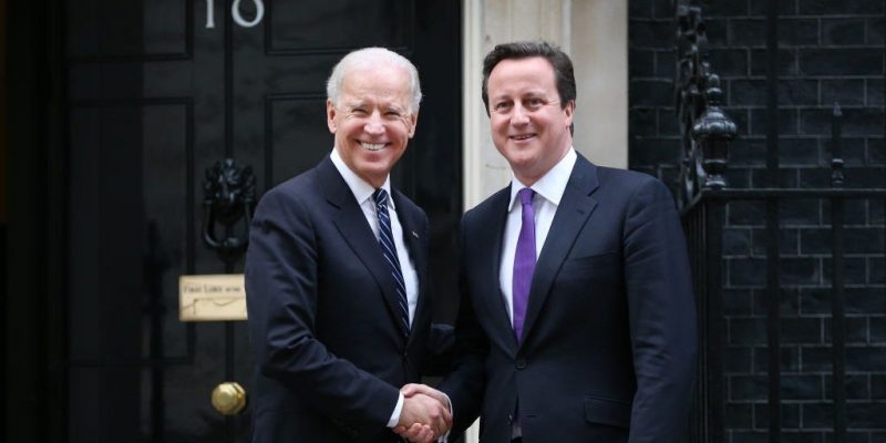 Joe Biden and David Cameron