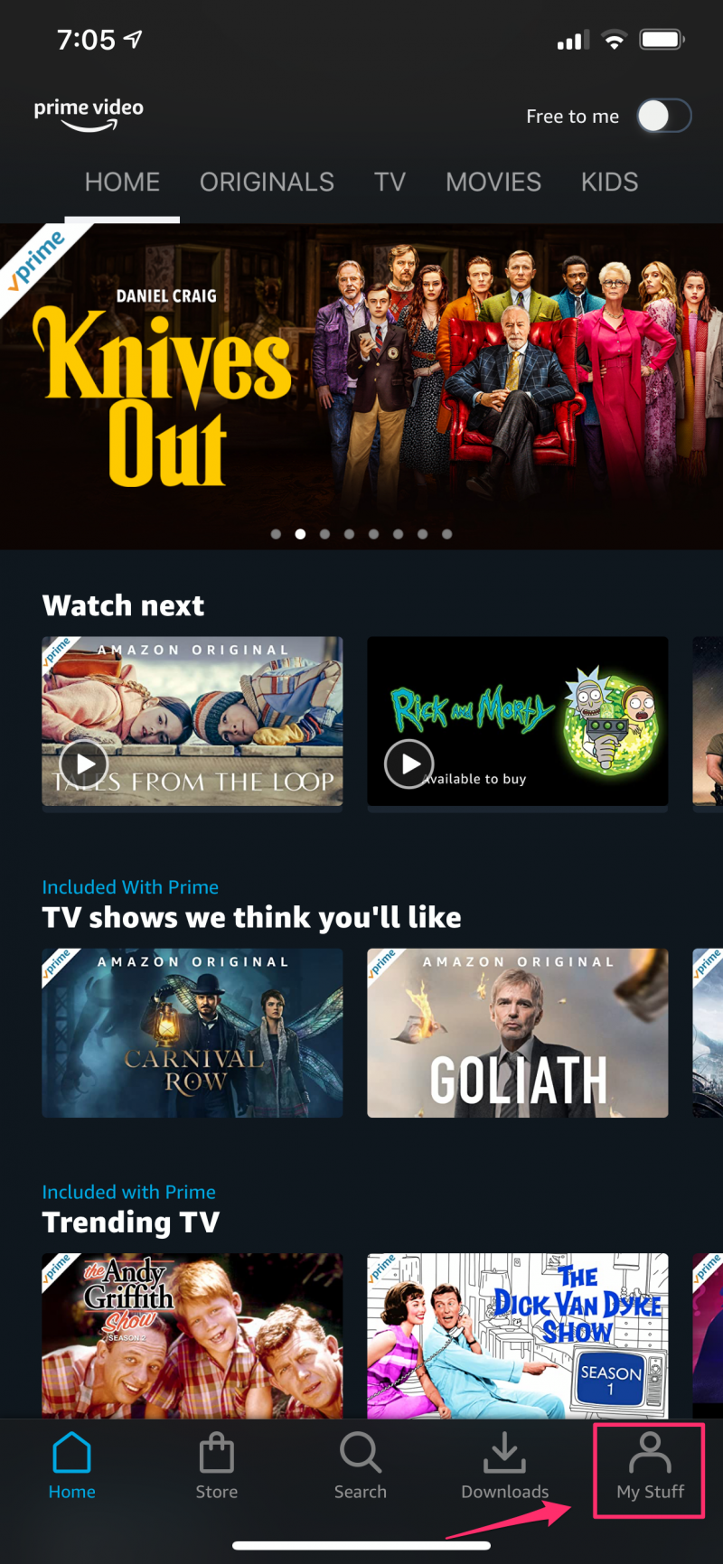 How to see Prime Video purchases 1