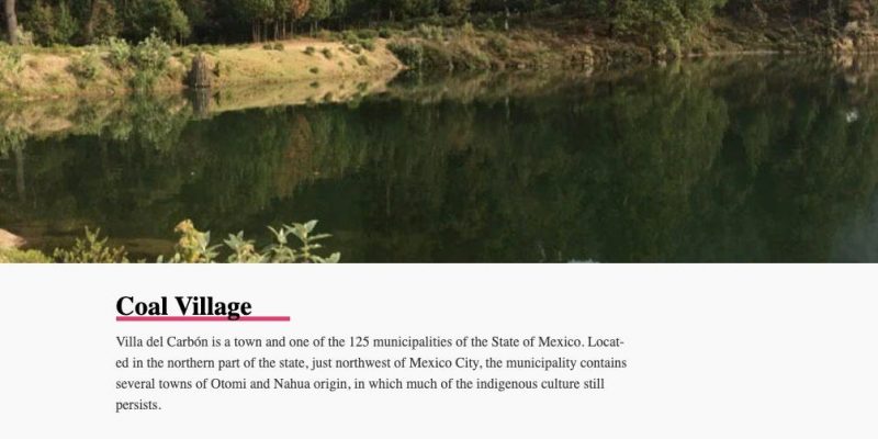 A screengrab of the VisitMexico.com website advertising the state of Guerrero, which was translated to 