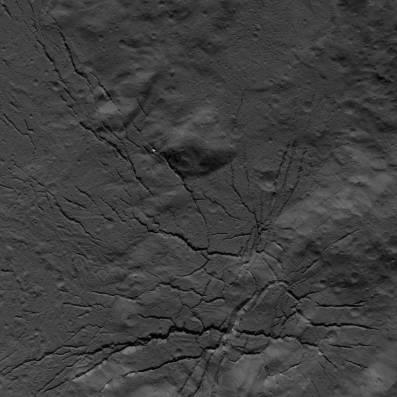 ceres occator crater facula fractures