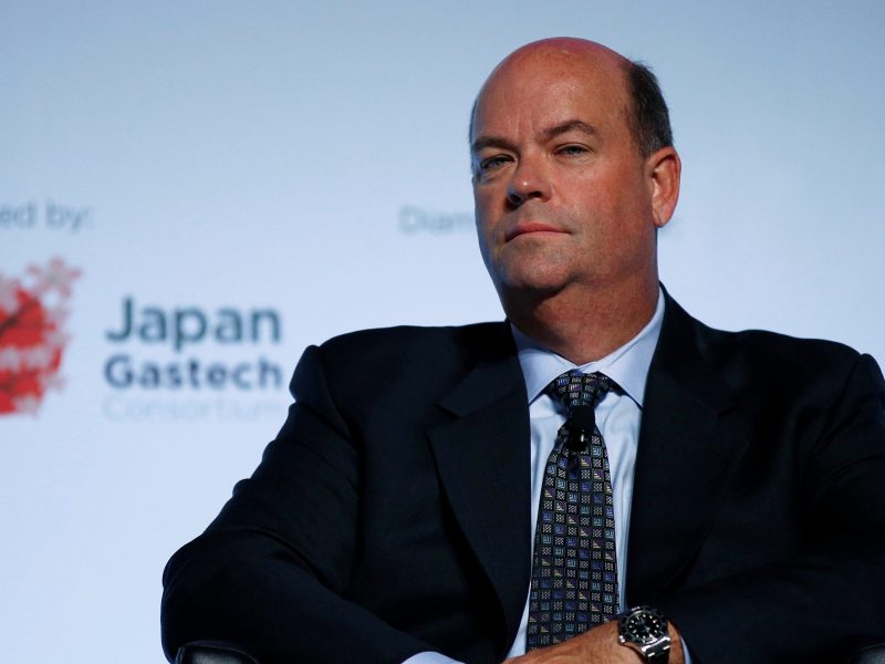 FILE PHOTO: ConocoPhillips CEO Ryan Lance attends Gastech, the world's biggest expo for the gas industry, in Chiba, Japan, April 4, 2017.    REUTERS/Toru Hanai