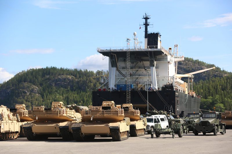 Marine Corps Abrams tanks caves Norway