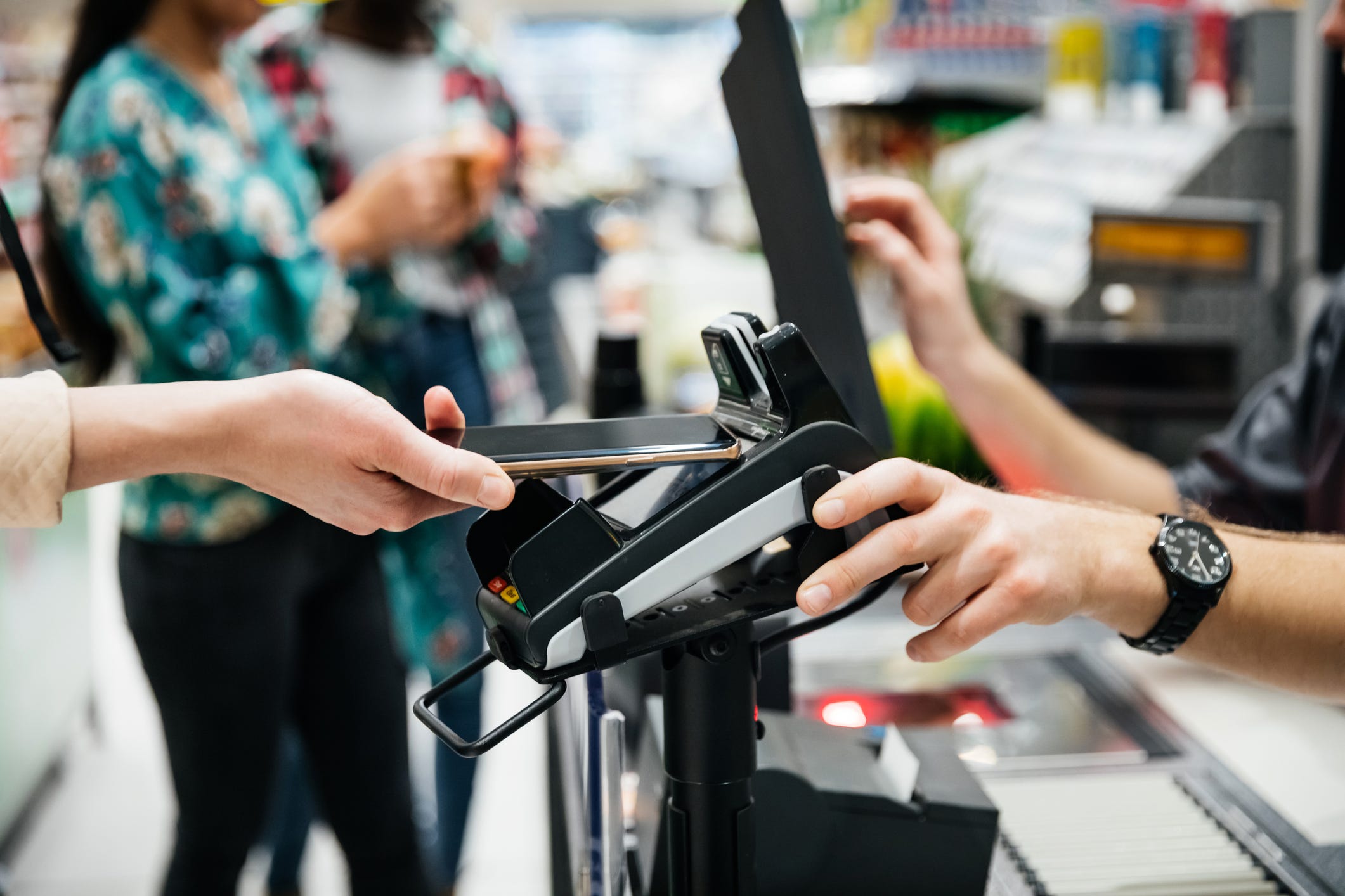 contactless payment supermarket