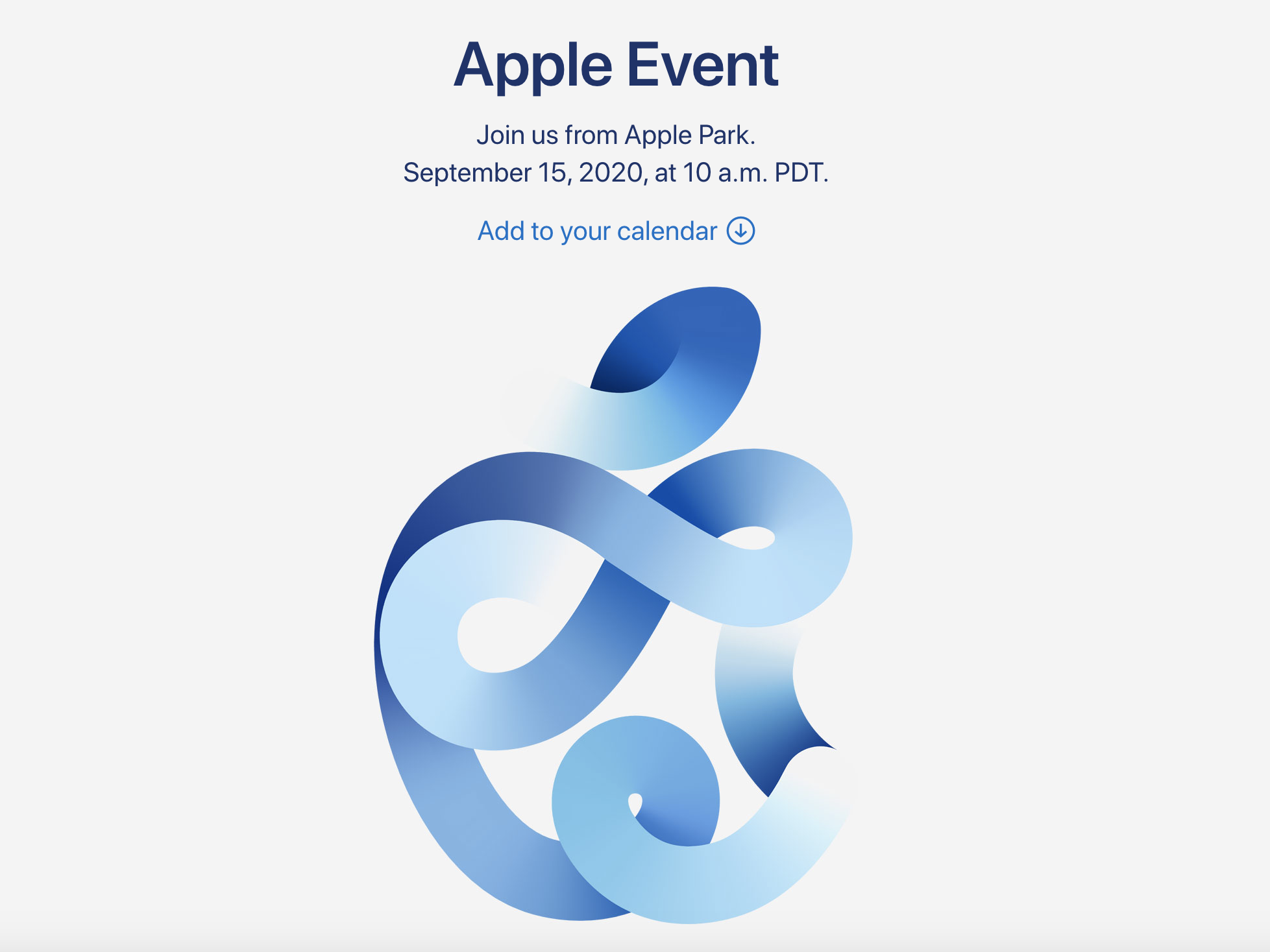 Apple Event september 2020