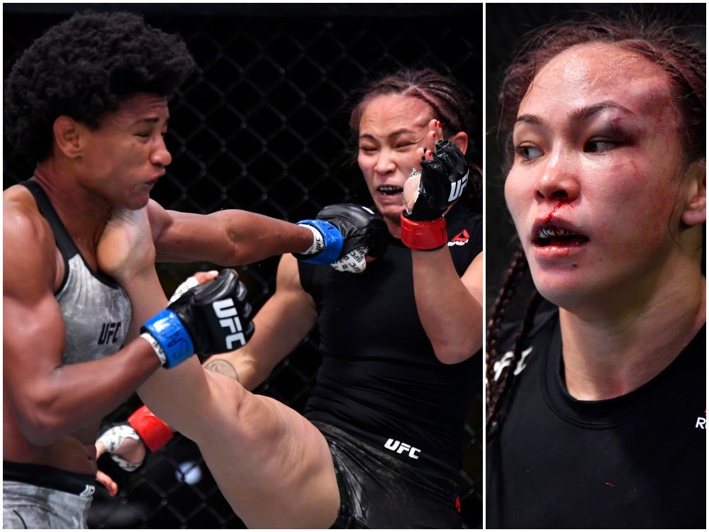 Michelle Waterson and Angela Hill