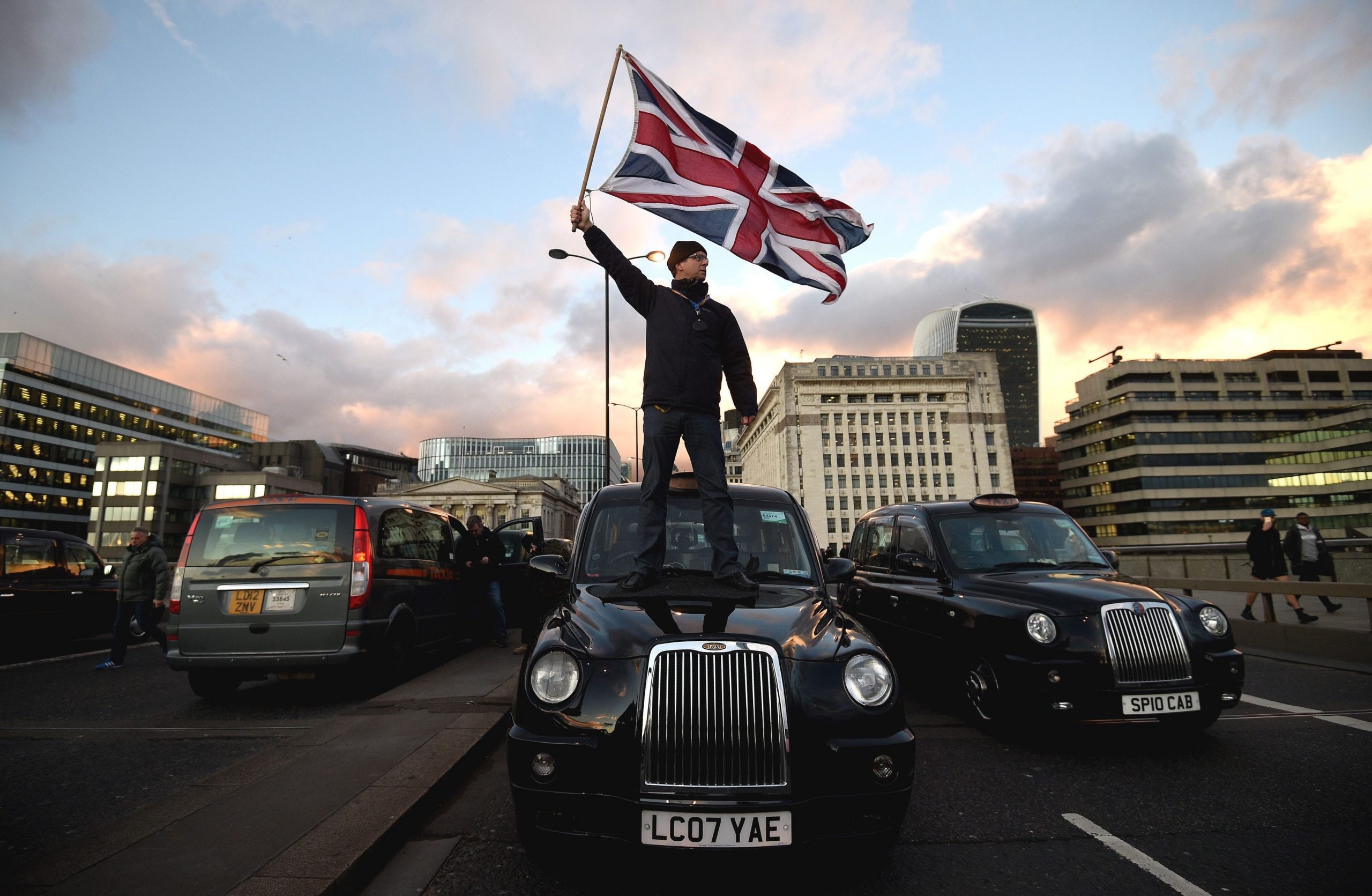 Uber London - Black cab taxi protest